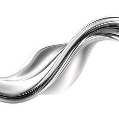 Abstract metal isolated on transparent background