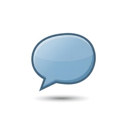 Naklejka premium Social Media Chat Bubble Icon