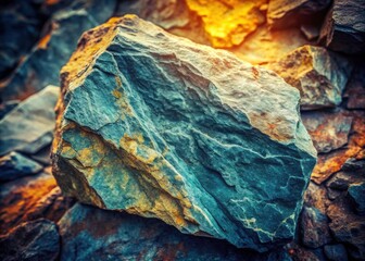Vintage Slate Gray Rock Texture Photography: Rugged Stone Background, Grunge Texture, Natural Stone Wall