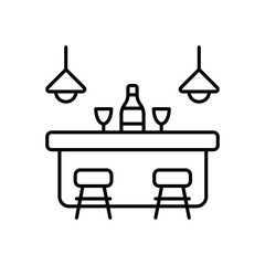 Bar Counter Vector icon