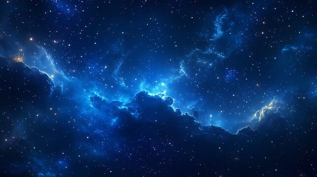 A peaceful night sky with stars shining brightly, creating a vast and breathtaking celestial scene that captures the essence of wonder and calm. Celestial - Dragon. Illustration