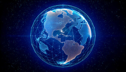 Worldwide internet technologies connects to the web, data exchange, collection and automation, enhances efficiency, reducing costs and improving decision