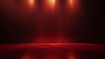 A sleek deep red matte background with soft gradient