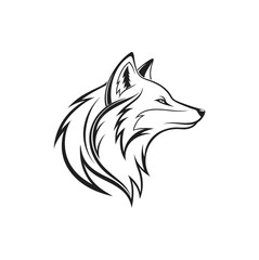 Wolf Head Logo vector with Strong and Fearless Animal Branding
