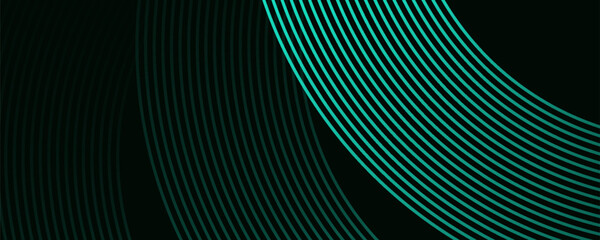 Abstract elegant green aqua background with glowing lines. Digital cyberspace, Big data analytics, 3d rendering, machine learning, and predictive analytics