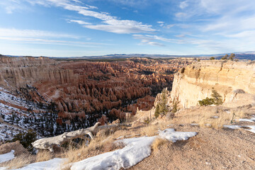 Scenic lookout over Bryce Canyon National Park in Utah, America 
