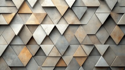 Seamless Triangular Shapes Soft Tones