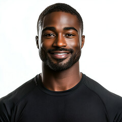 Confident Athletic Male Model with Vibrant Personality and Fit Physique in Professional Studio Portrait – Emphasizing Healthy and Active Lifestyle