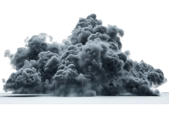 storm dark clouds isolated on transparent background PNG and white JPEG