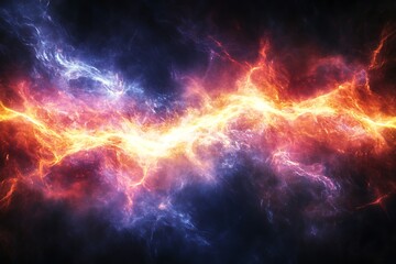 Fototapeta premium Abstract Fire and Ice Energy Explosion