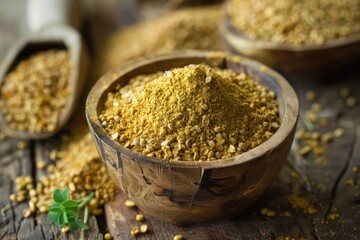 Savory ground yellow fenugreek