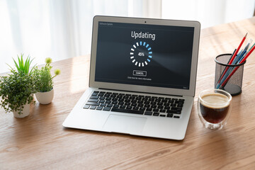 Software update on computer for modish version of device software upgrade