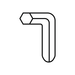 Allen Wrench stock illustration