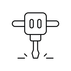 Jackhammer stock illustration