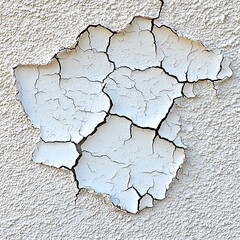 Obraz premium Cracked Paint for Exterior Wall, Damage Texture.