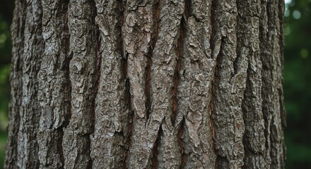 Fototapeta premium Detailed Tree Bark Texture Featuring a Rugged Surface in Natural Light