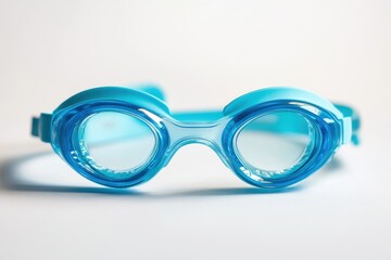 Bright blue swimming goggles for pool and beach fun activities