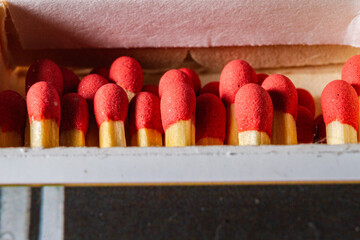 macro photo detail match lit fire