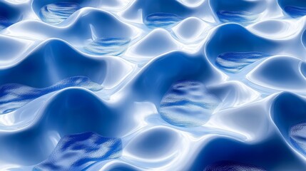 Obraz premium Creating a fluid seamless pattern in high-fidelity irregular shapes design for graphic art