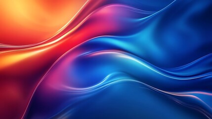 Obraz premium Abstract background with a gradient of bright, saturated colors transitioning from crimson red to electric blue, illuminated dynamic lighting