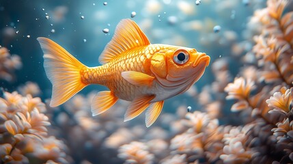 Springtime underwater exploration angler fish patterns in high-fidelity art