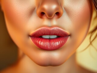 Fototapeta premium close up of a woman lips
