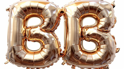 Obraz premium Gold Balloon Letters BB.