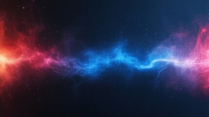 Obraz premium A vivid combination of blue and pink smoke whirls against a dark setting, forming a fascinating abstract pattern