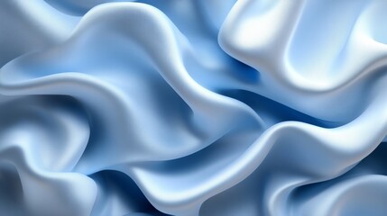 Obraz premium Delicate, cascading white fabric forms a sophisticated, tranquil setting, highlighting subtle curves and sleek surfaces