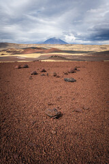 Rare and increidble volcano region of La Payunia in Mendoza, Argentina