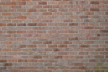 A brick wall with a few cracks in it