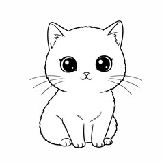 Adorable Kawaii Animal Vector Arts For Coloring Book