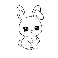 Adorable Kawaii Animal Vector Arts For Coloring Book
