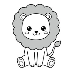 Adorable Kawaii Animal Vector Arts For Coloring Book