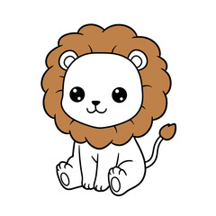 Adorable Kawaii Animal Vector Arts For Coloring Book