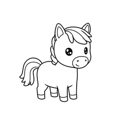 Adorable Kawaii Animal Vector Arts For Coloring Book