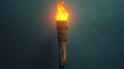 A primitive torch from medieval times.