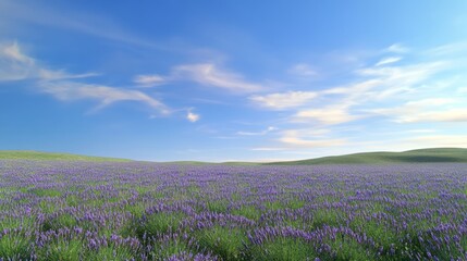 Obraz premium Underwater Serene Lavender View Horizon Clarity Stretching