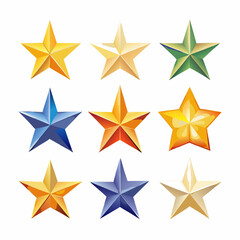 Obraz premium Futuristic 3D Star Shape 