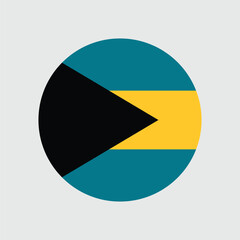 Bahmas Flag Sphere Vector