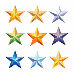 Obraz premium Premium Golden Star Illustration 