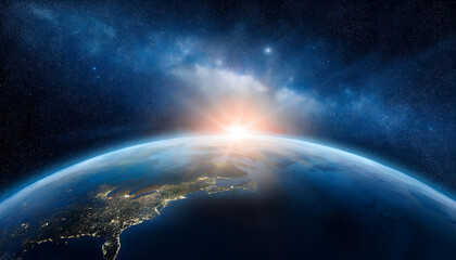 planet earth in space