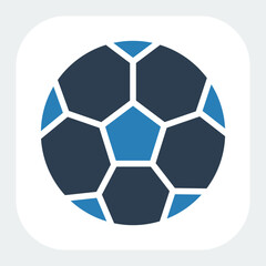 ball icon in glyph style