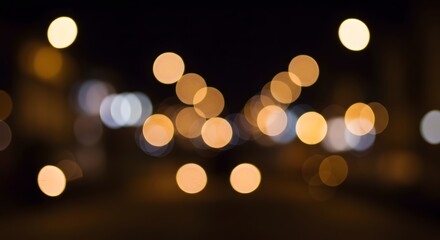 Fototapeta premium A dreamy background with out-of-focus lights creating a bokeh effect.