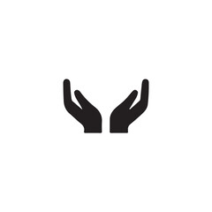 Obraz premium hand silhouette vector.Hands open in supplication, a symbol of prayer and hope.