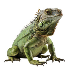 Iguana Isolated on Transparent Background, PNG