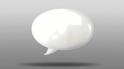 White speech bubble with transparent background. Whispering - Wind. Illustration