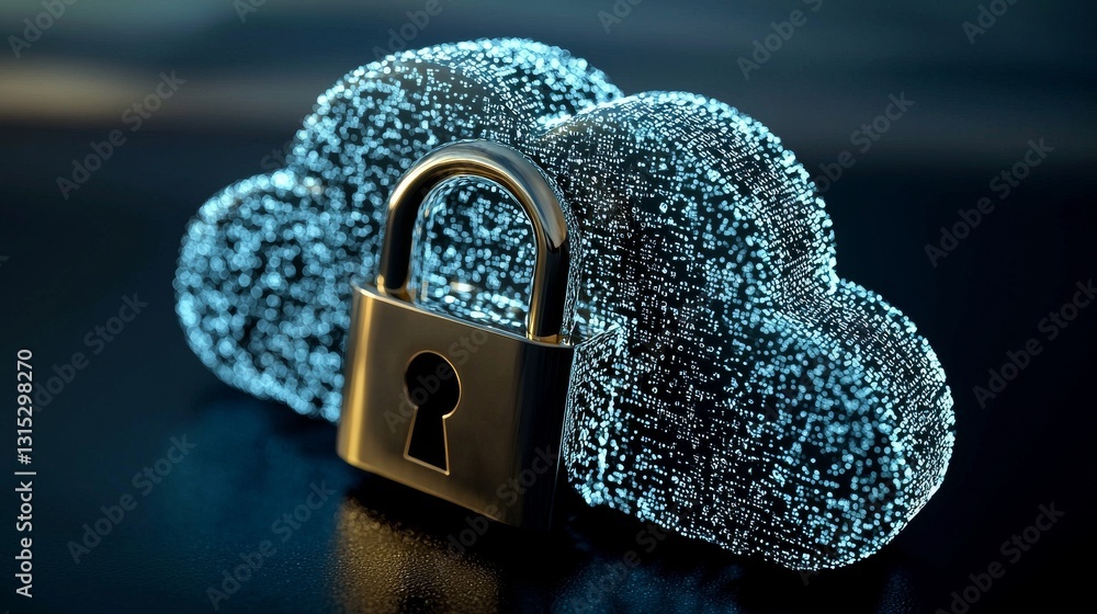 Poster the concept of cloud computing technology incorporates database storage security and backup transfer