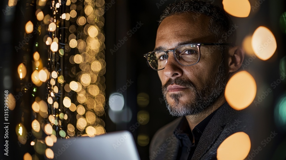 Poster an administrator is working with data protection engineering network for cyber security in a data ce