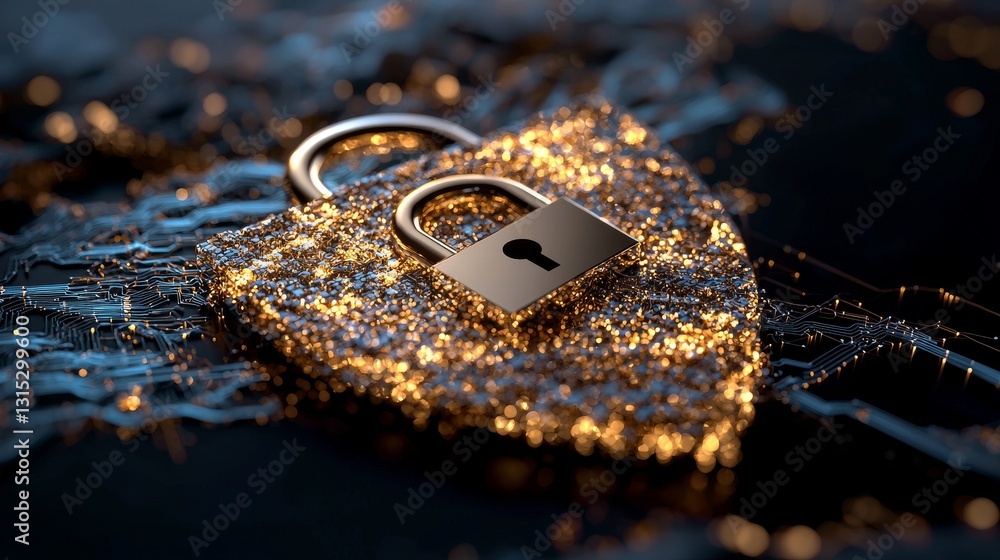 Poster cyber ​​security and data protection encompass internet network security to safeguard business and f